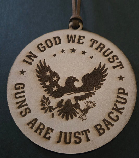 In God We Trust car freshner