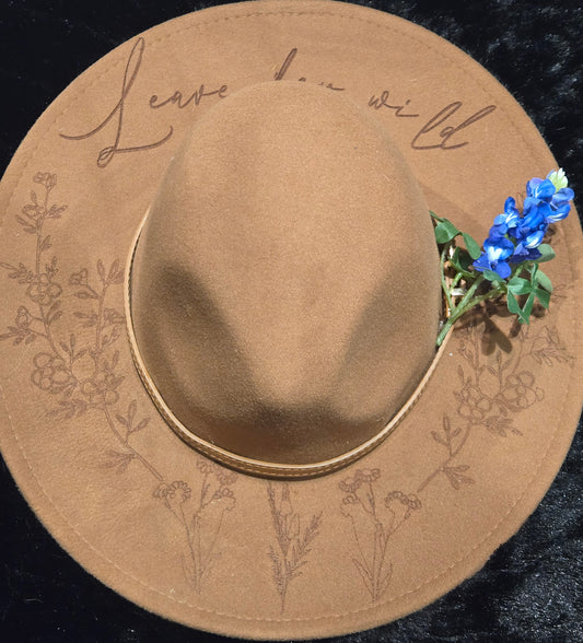 Leave her wild Engraved Hat