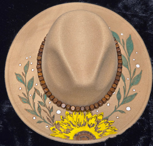Engraved half Sunflower