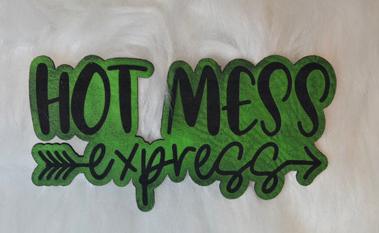 Hot Mess Express Leatherette Patch w/ Richardson 112 Trucker Hat