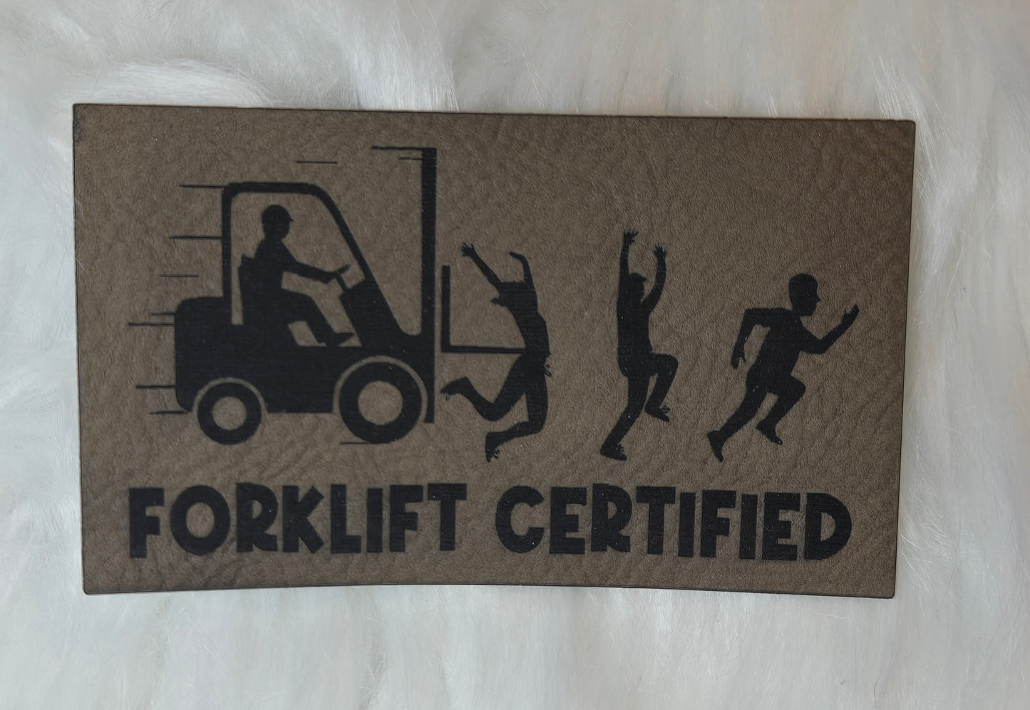 Forklift Certified Leatherette Patch w/ Richardson 112 Trucker Hat