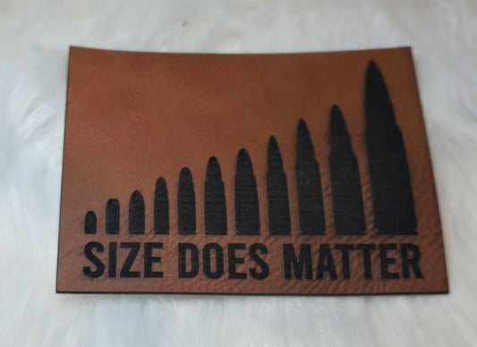 Size Does Matter Leatherette Patch w/ Richardson 112 Trucker Hat