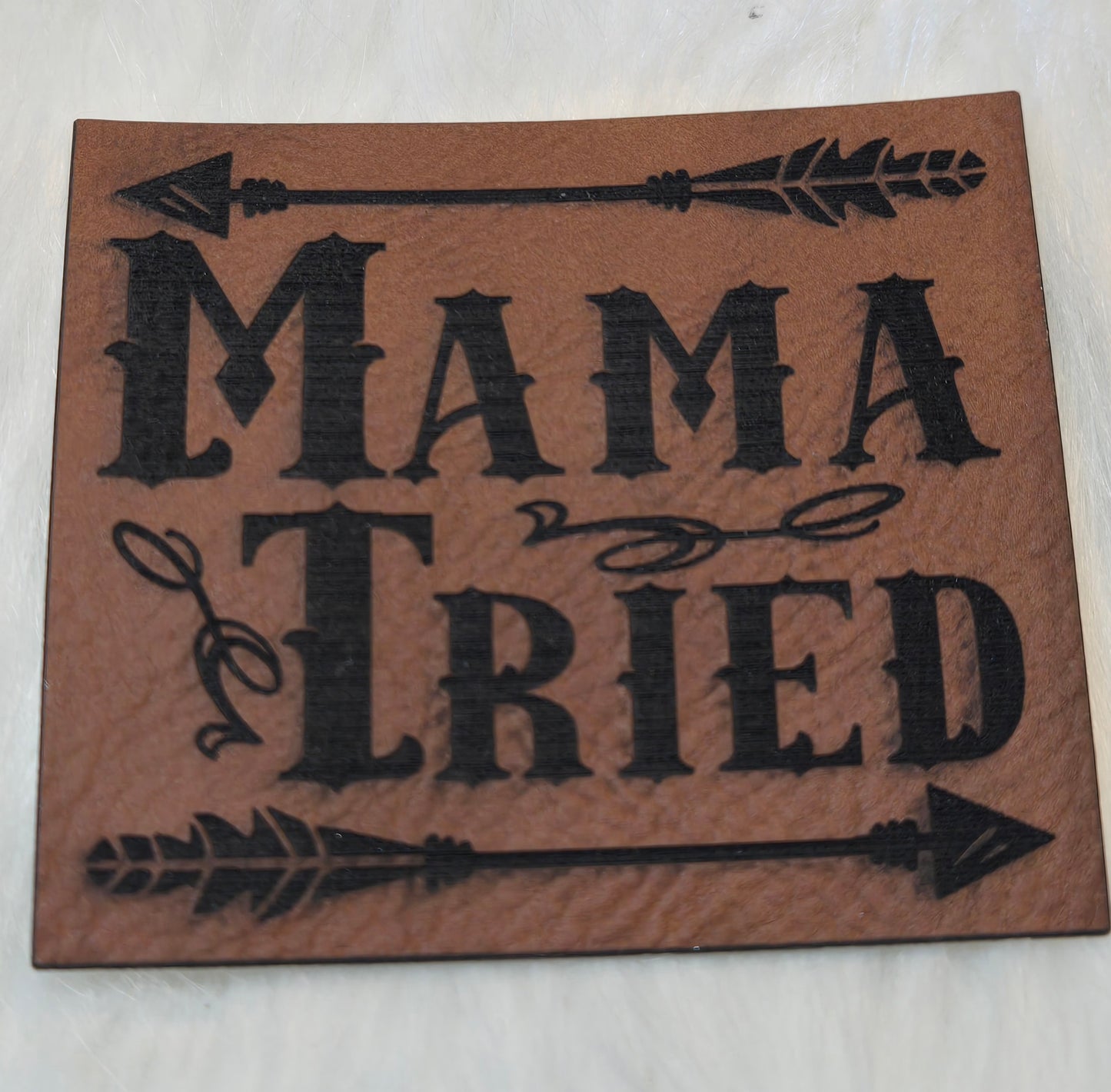 Mama Tried Leatherette Patch w/ Richardson 112 Trucker Hat