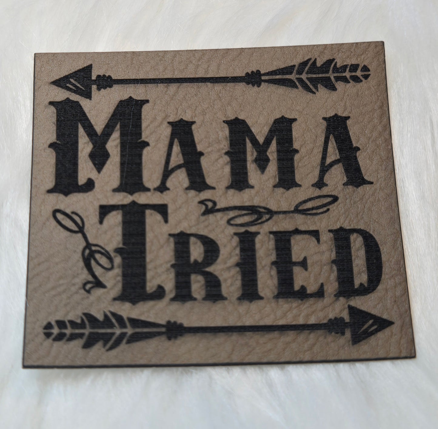 Mama Tried Leatherette Patch w/ Richardson 112 Trucker Hat