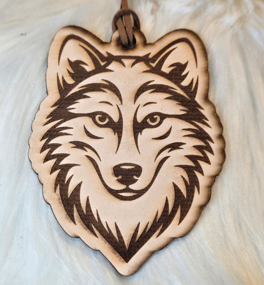 Wolf Head Leather Freshner