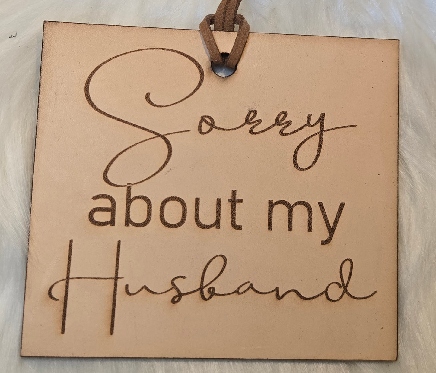 Sorry about my Husband Leather Freshener
